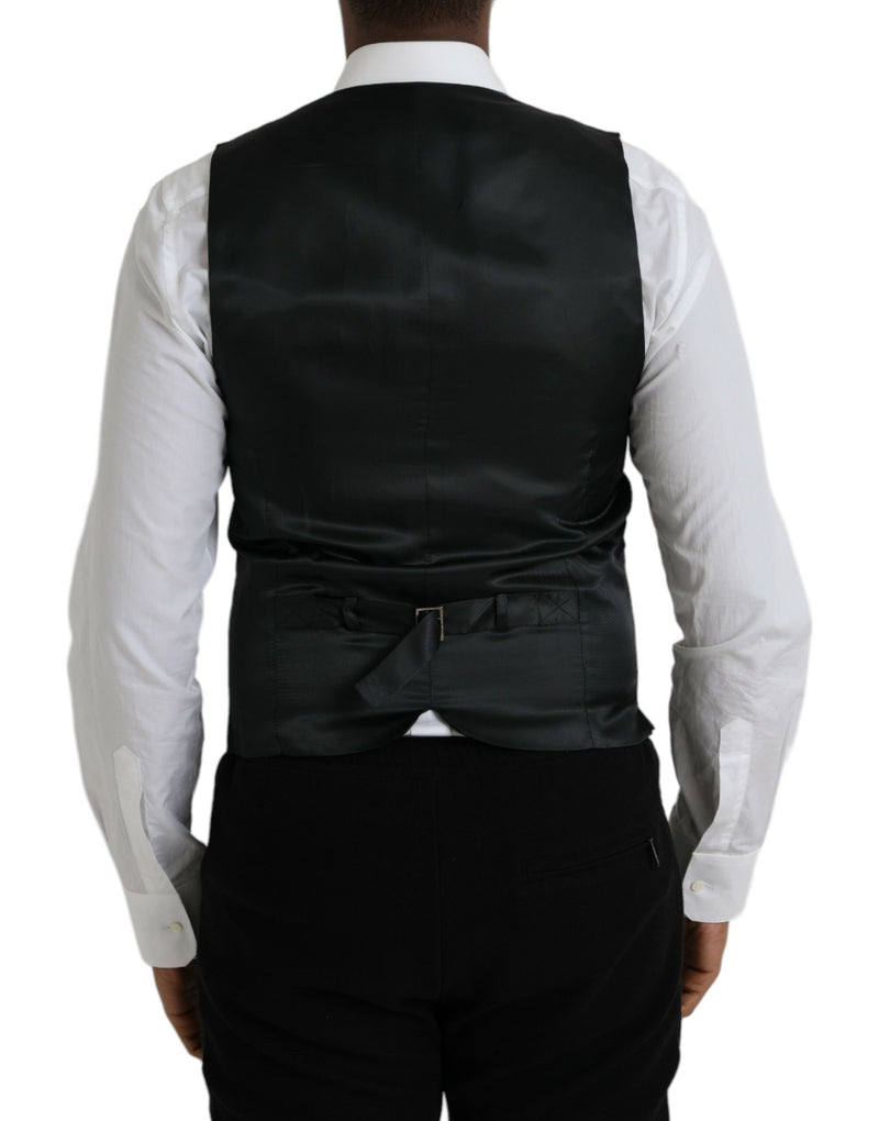 Colete formal de lã cinza Dolce & Gabbana