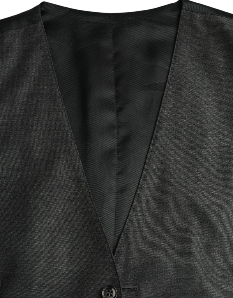 Colete formal de lã cinza Dolce & Gabbana