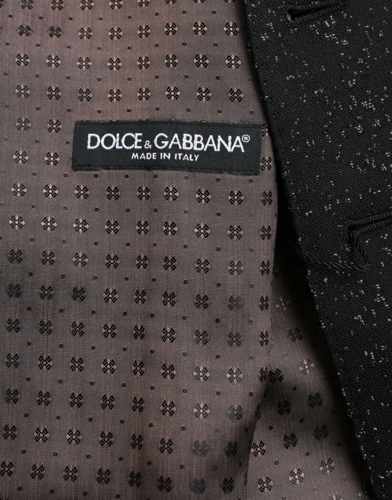 Chaleco formal de vestir de seda marrón y negro de Dolce & Gabbana