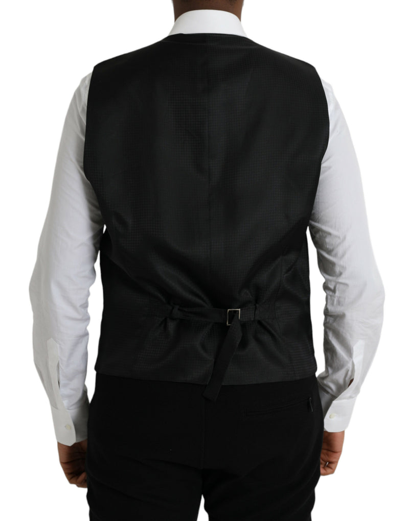 Colete formal de lã preto Dolce & Gabbana