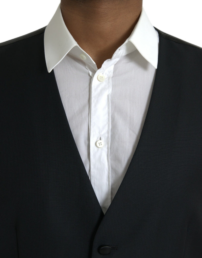 Colete formal de lã preto Dolce & Gabbana