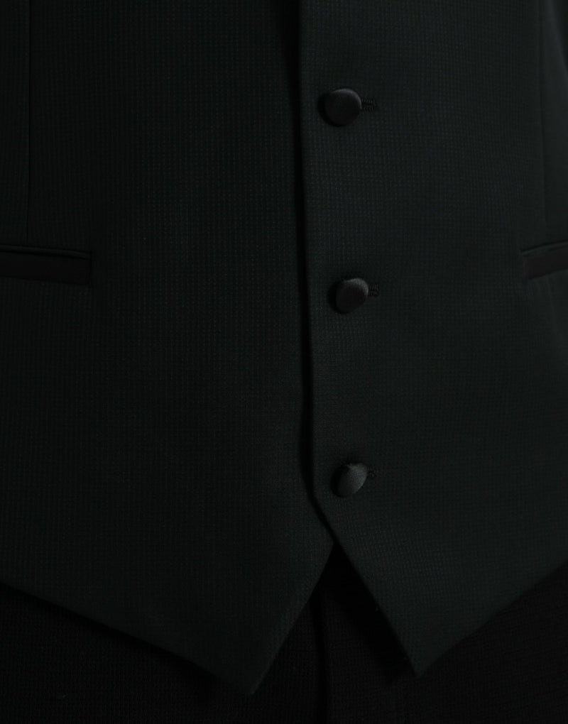 Colete formal de lã preto Dolce & Gabbana