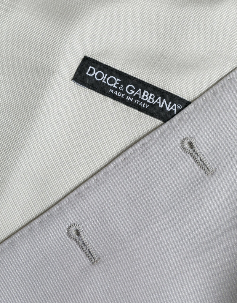 Colete formal de lã cinza-claro Dolce & Gabbana