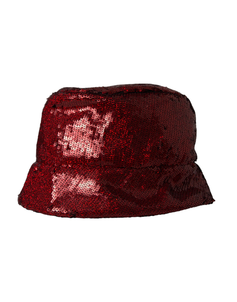 Bob pour homme Dolce & Gabbana en nylon rouge à sequins