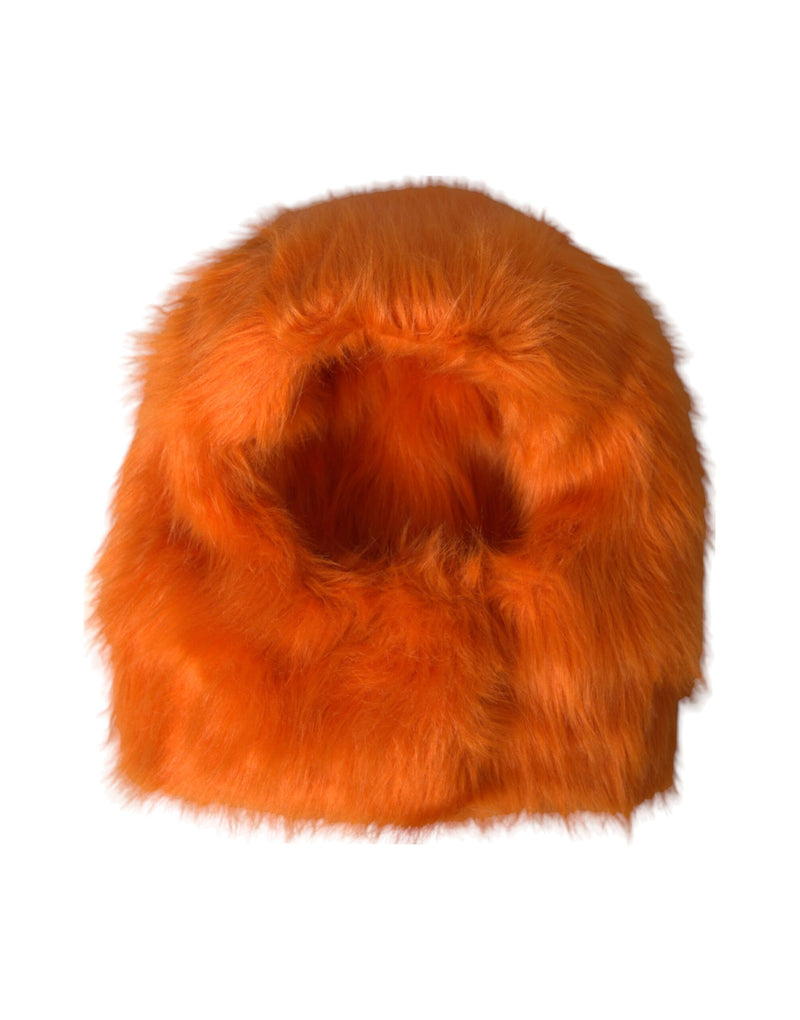 Gorro envolvente de piel sintética naranja de Dolce & Gabbana