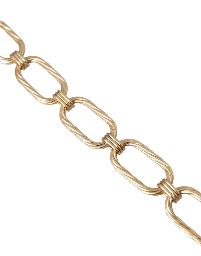Colar Dolce & Gabbana de corrente com elos grandes em latão dourado