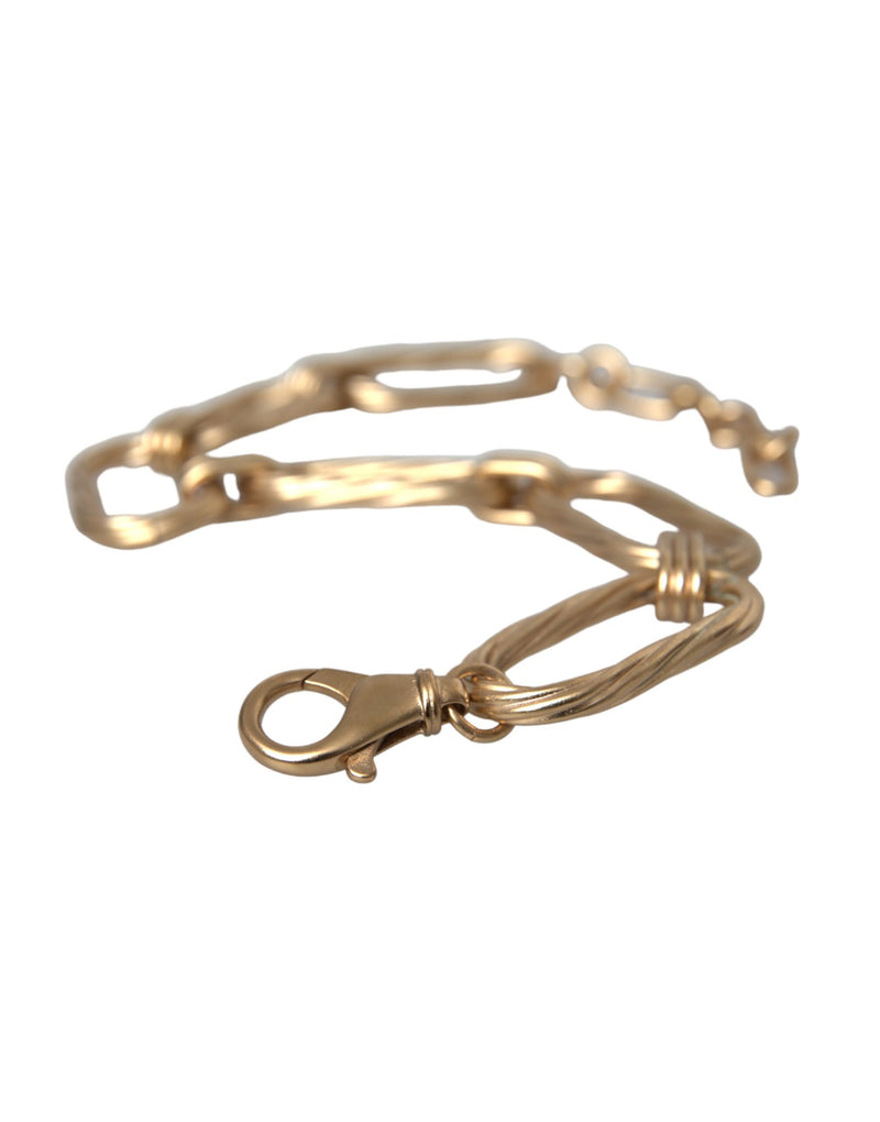 Colar Dolce & Gabbana de corrente com elos grandes em latão dourado