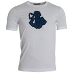 Camiseta branca Dolce & Gabbana King of Love, gola redonda e mangas curtas