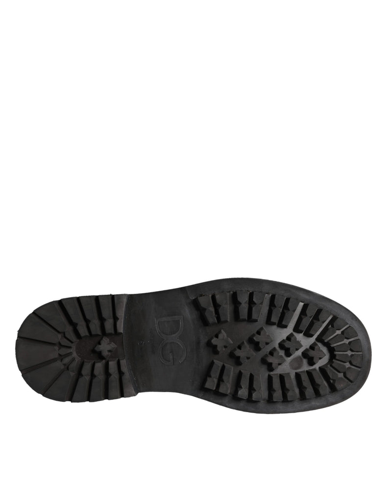 Botas de media caña Dolce & Gabbana negras con cordones para hombre