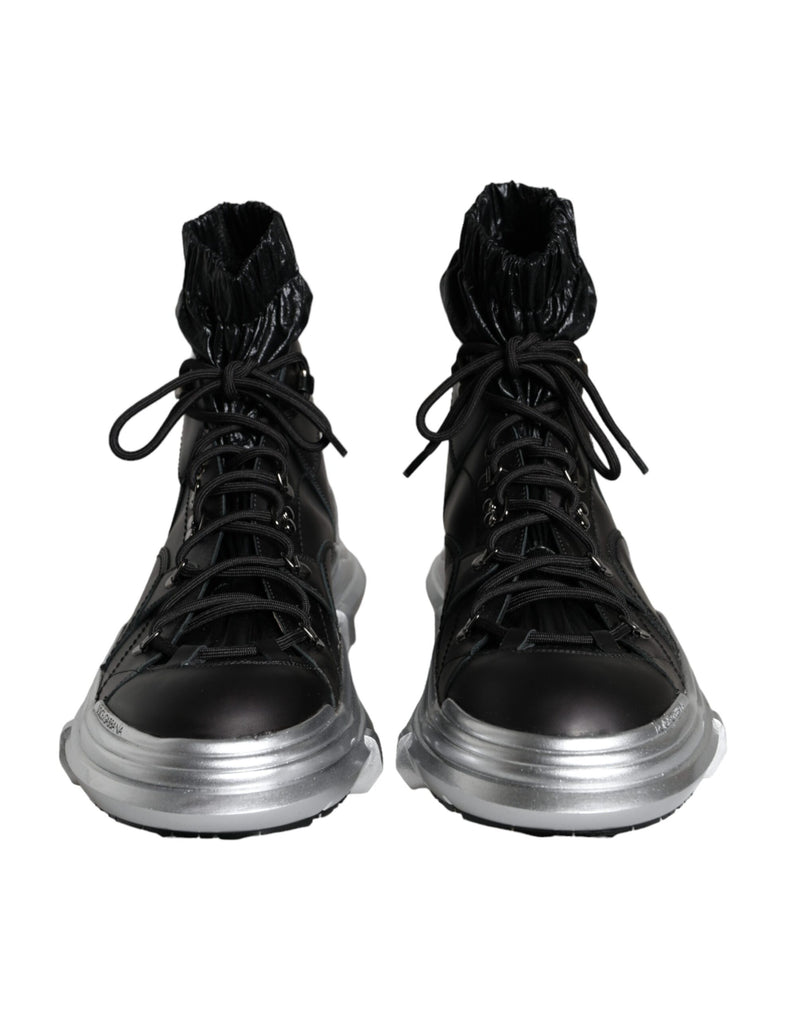 Sneakers alte Galileo in nylon nero Dolce & Gabbana