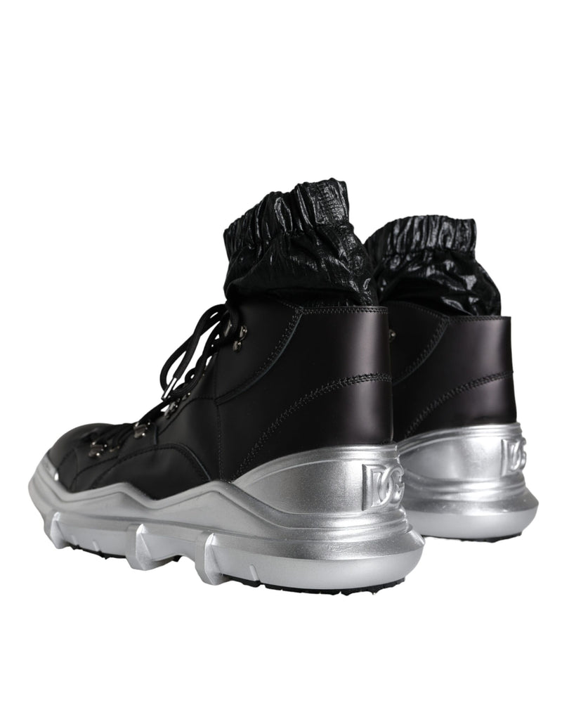 Sneakers alte Galileo in nylon nero Dolce & Gabbana