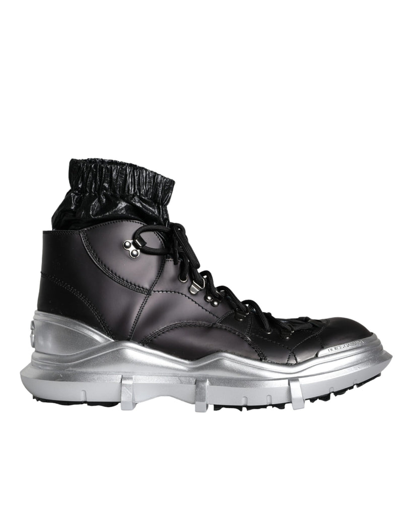 Sneakers alte Galileo in nylon nero Dolce & Gabbana
