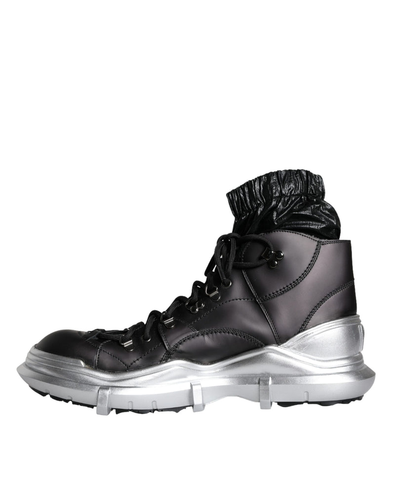 Sneakers alte Galileo in nylon nero Dolce & Gabbana