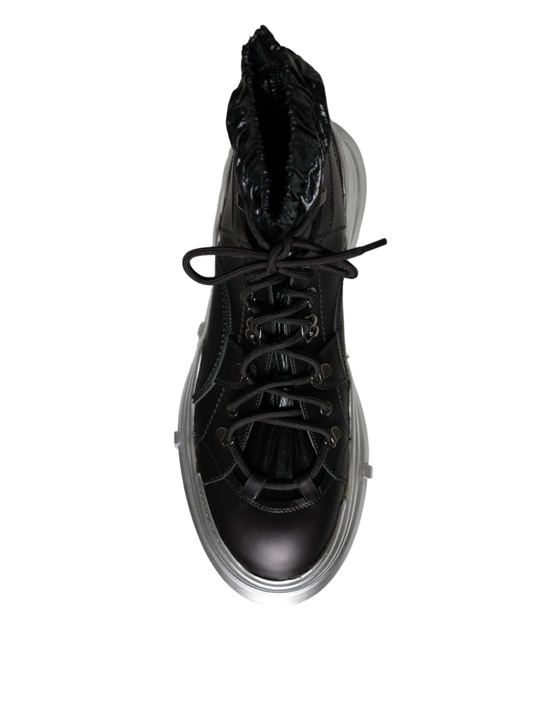 Sneakers alte Galileo in nylon nero Dolce & Gabbana