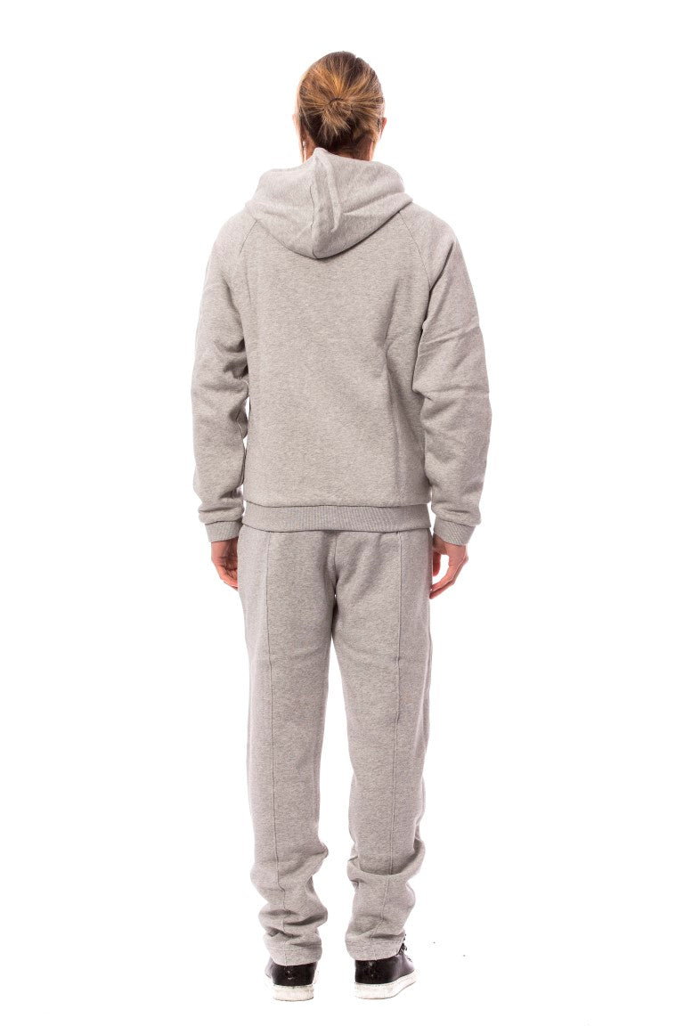 Tuta con cappuccio in cotone grigio Billionaire Italian Couture