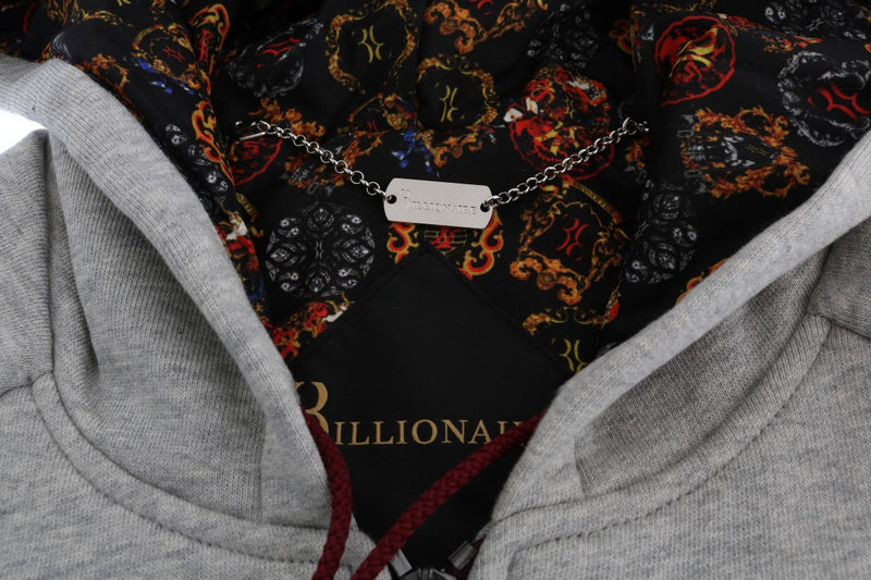 Tuta con cappuccio in cotone grigio Billionaire Italian Couture