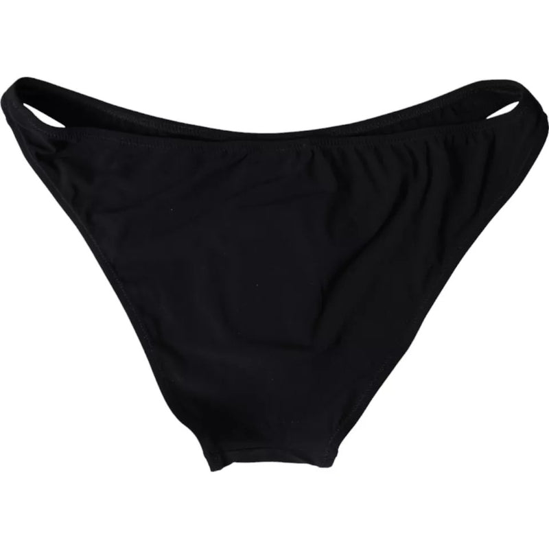 Braguita de bikini de nailon negro para playa de Dolce & Gabbana