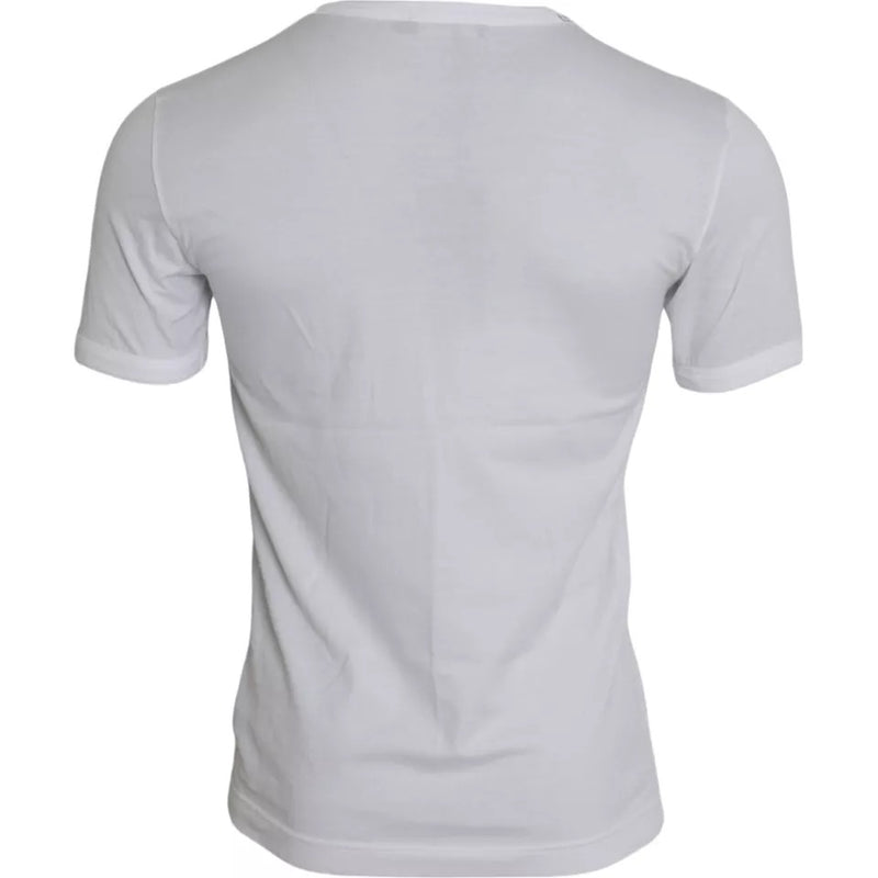 Camiseta branca Dolce & Gabbana King of Love, gola redonda e mangas curtas