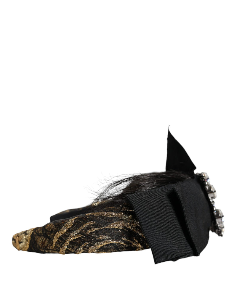 Diadema Parrucchiera negra con cristales de Dolce & Gabbana