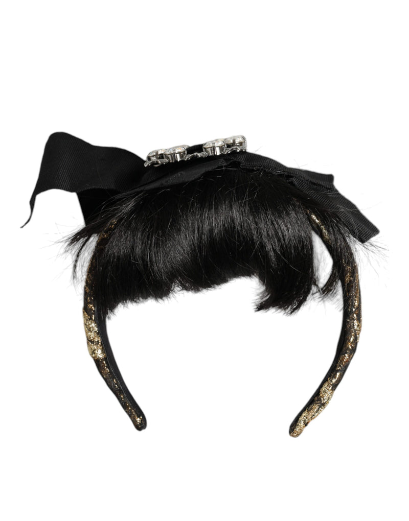 Diadema Parrucchiera negra con cristales de Dolce & Gabbana