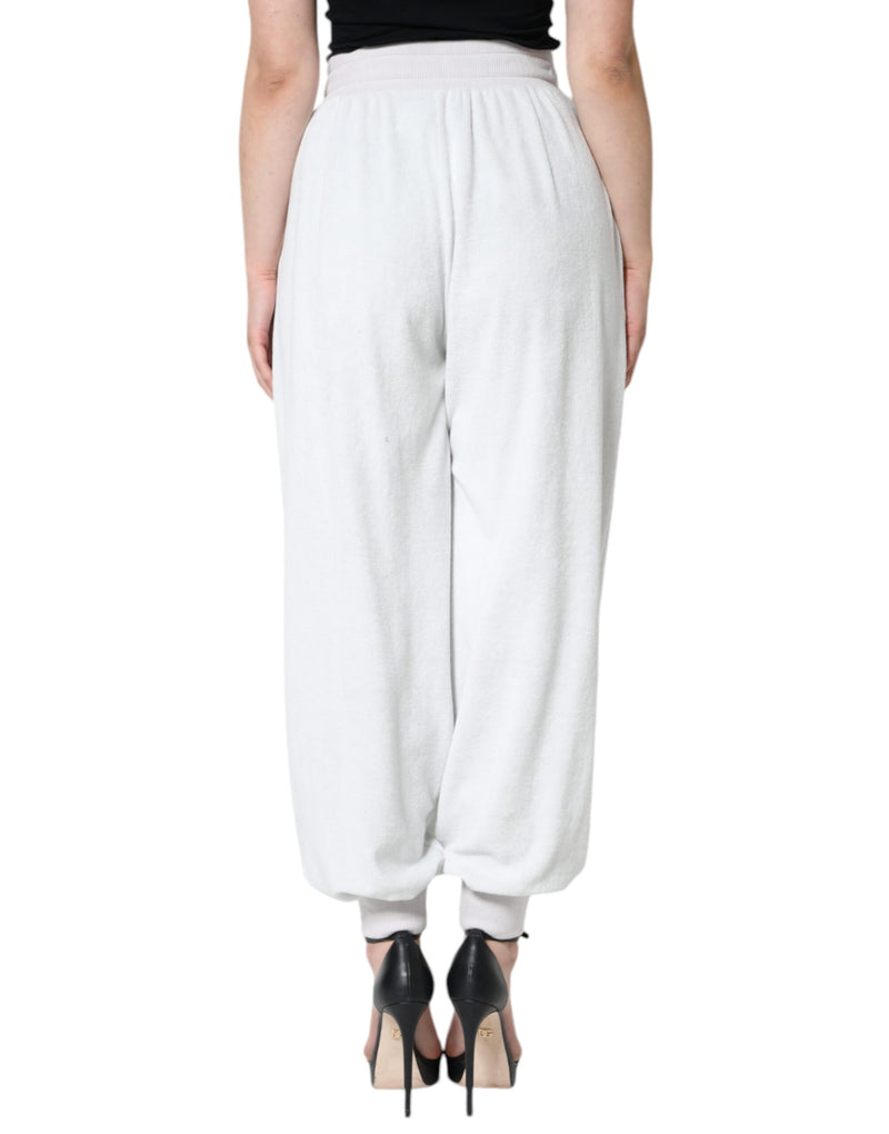 Pantalon de jogging en nylon blanc Dolce & Gabbana