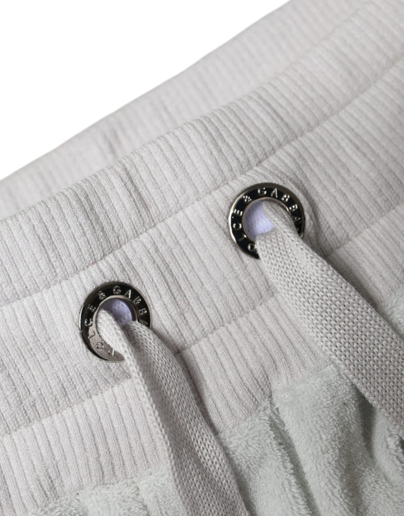 Pantalon de jogging en nylon blanc Dolce & Gabbana