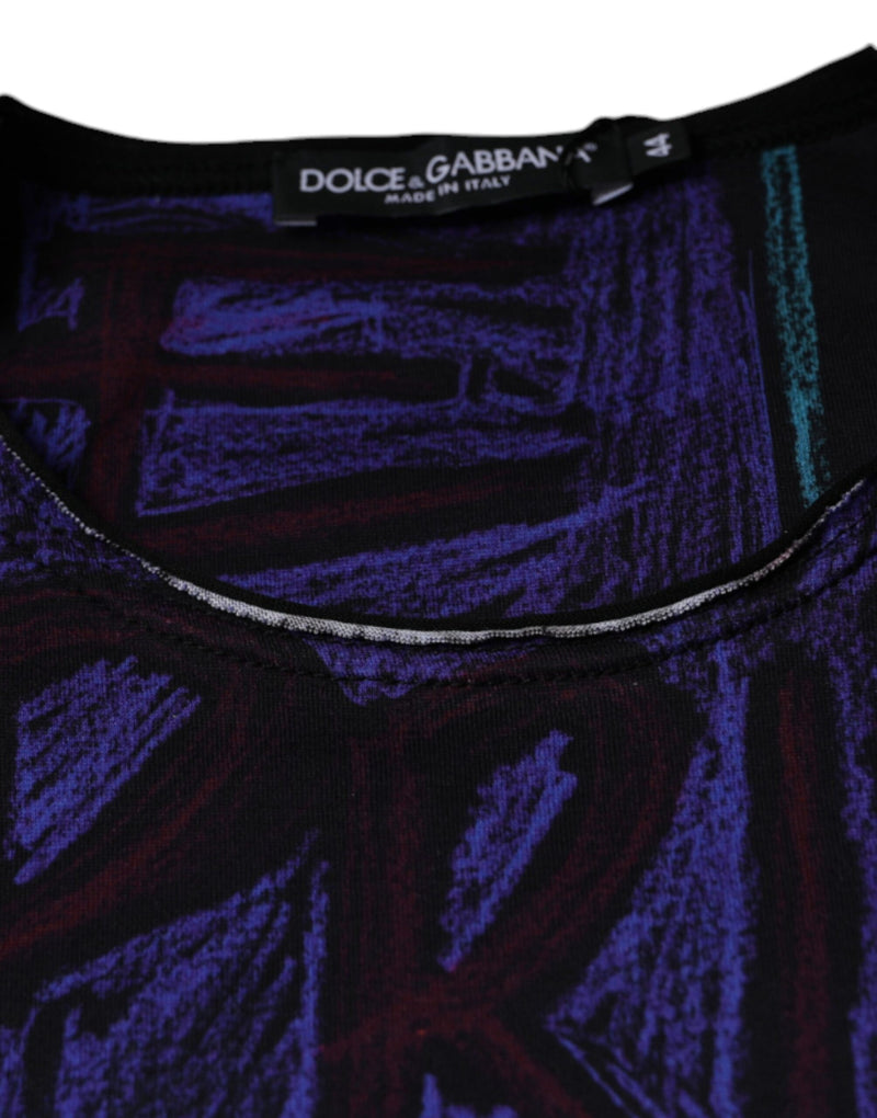 T-shirt en coton multicolore à imprimé graphique Dolce & Gabbana