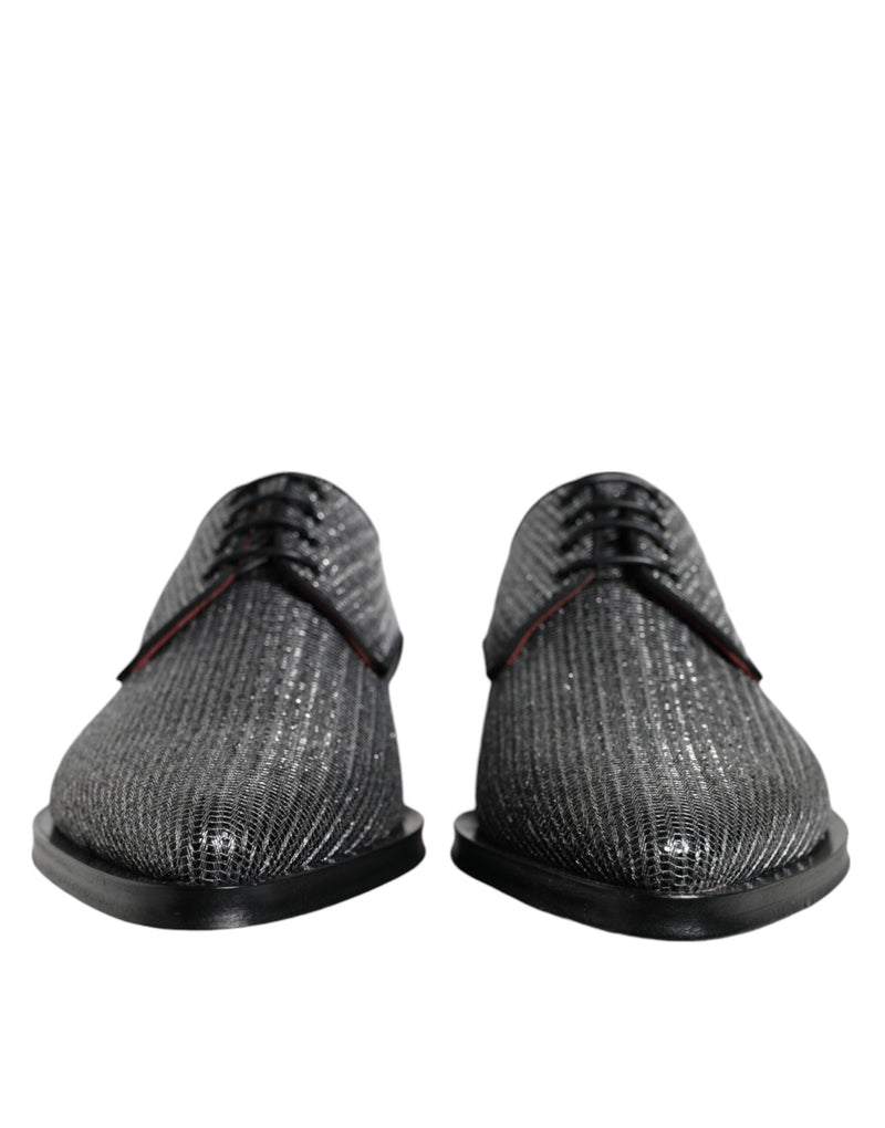 Chaussures derby habillées Dolce & Gabbana en polyuréthane argenté