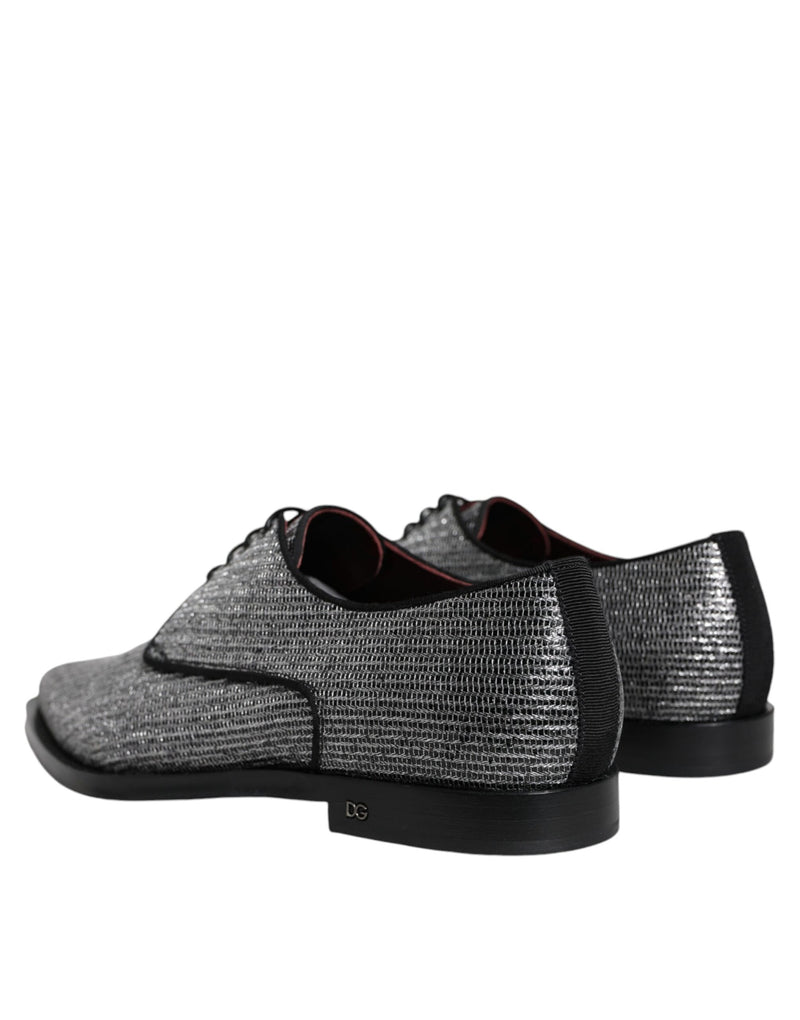 Chaussures derby habillées Dolce & Gabbana en polyuréthane argenté