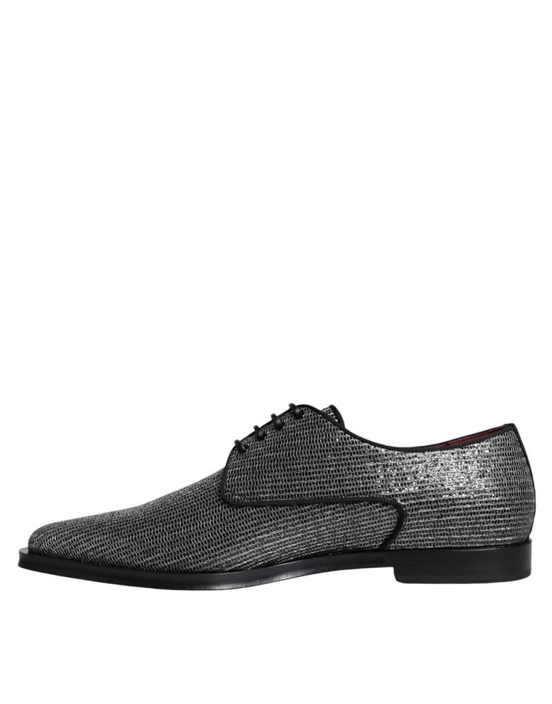 Chaussures derby habillées Dolce & Gabbana en polyuréthane argenté