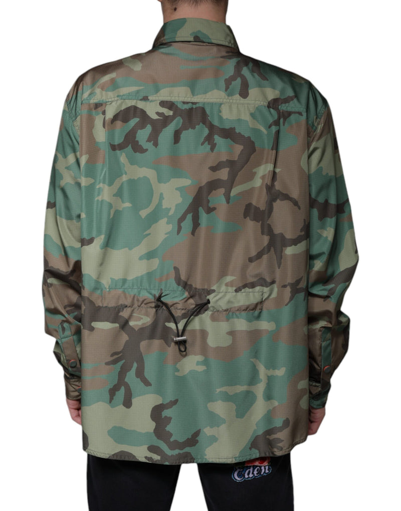 Chemise à boutons Dolce & Gabbana multicolore à motif camouflage