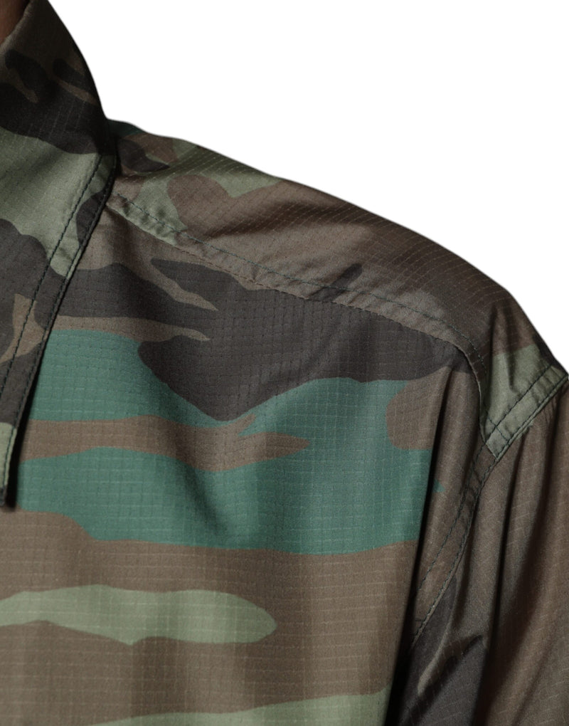 Chemise à boutons Dolce & Gabbana multicolore à motif camouflage