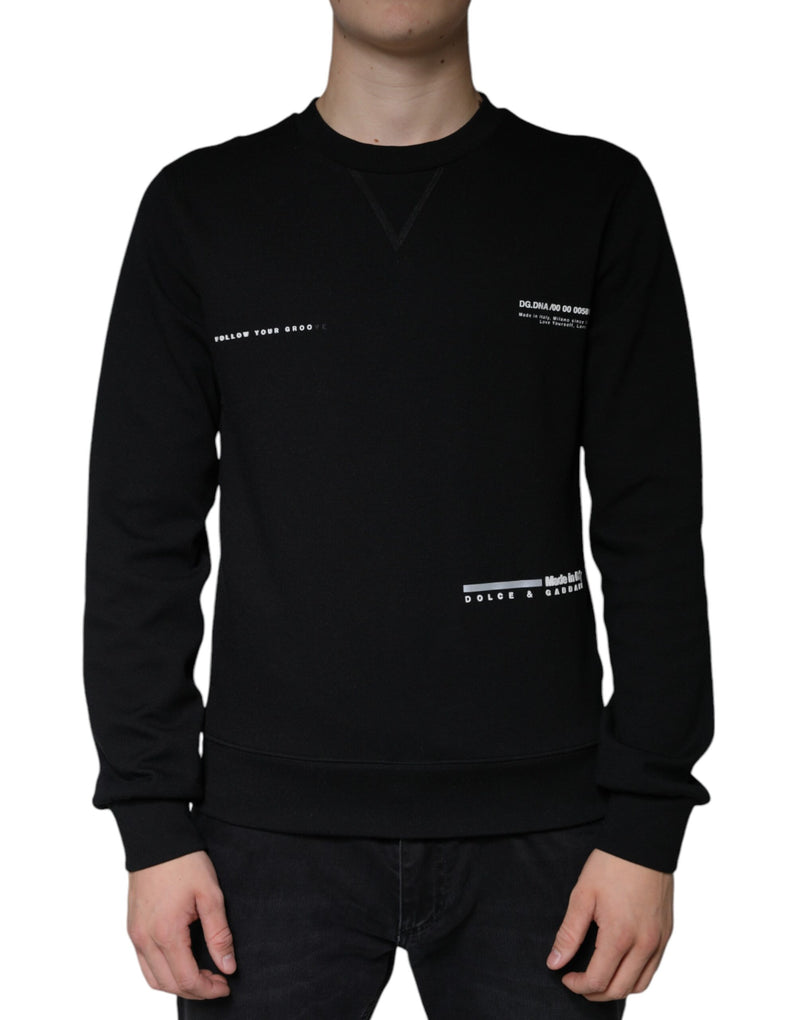 Sweat-shirt à col rond avec logo imprimé Dolce & Gabbana