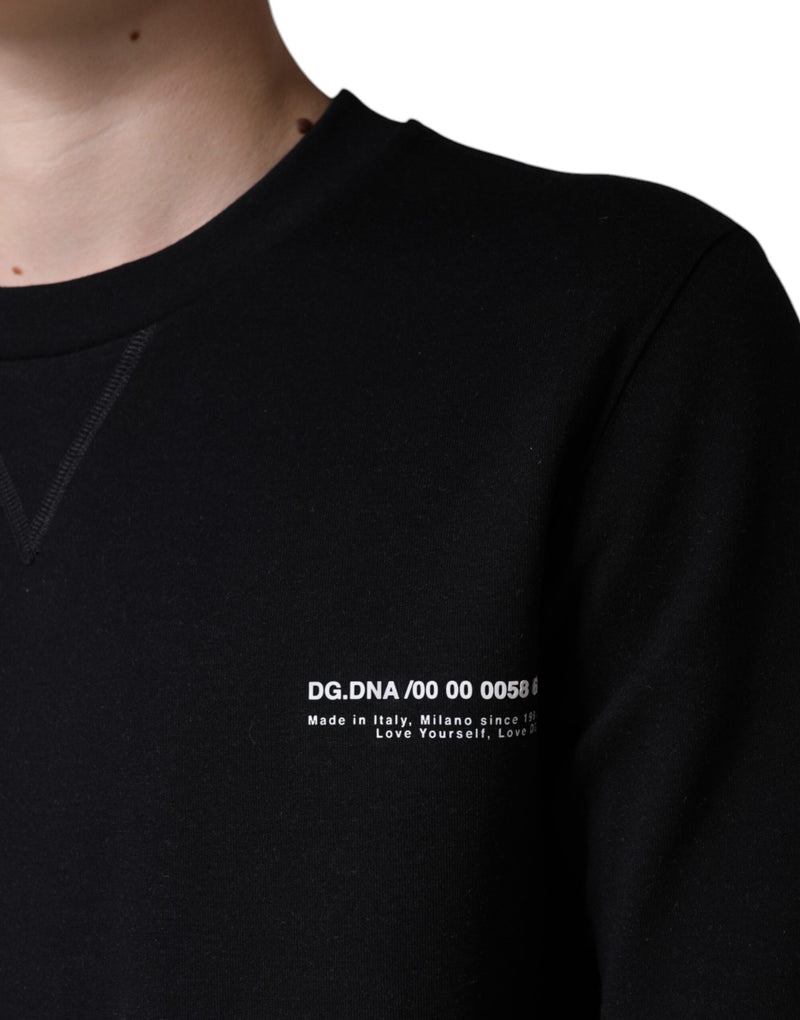 Sweat-shirt à col rond avec logo imprimé Dolce & Gabbana