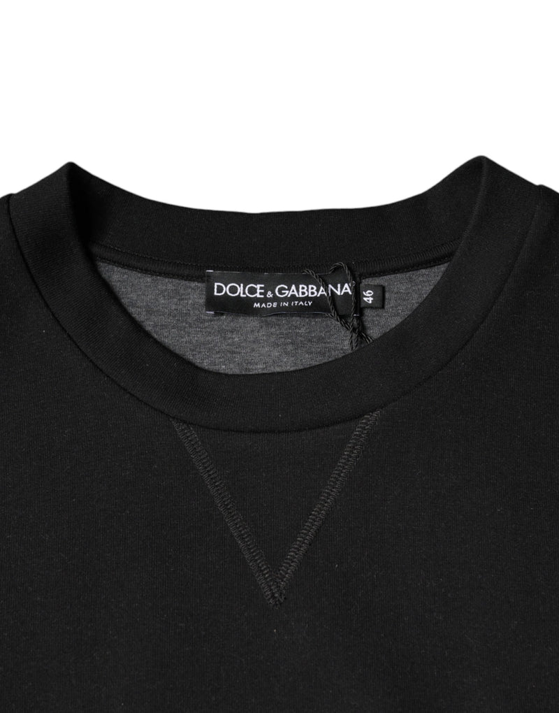 Sweat-shirt à col rond avec logo imprimé Dolce & Gabbana