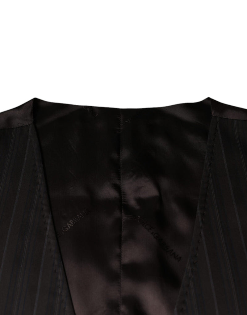 Colete social preto de algodão Dolce & Gabbana