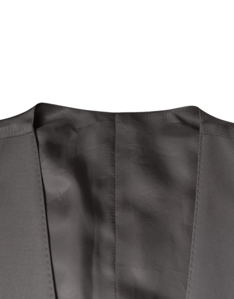 Colete formal de lã cinza-claro Dolce & Gabbana