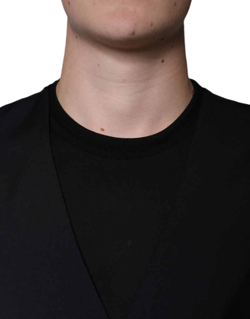 Gilet de costume pour homme en laine noire Dolce & Gabbana