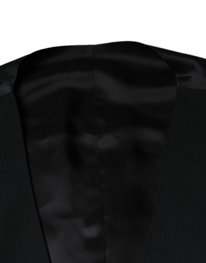 Gilet de costume pour homme en laine noire Dolce & Gabbana