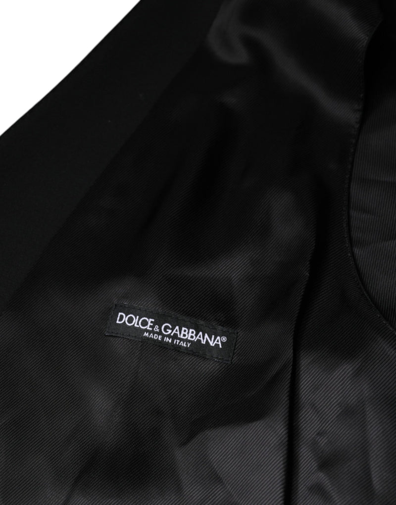 Gilet de costume pour homme en laine noire Dolce & Gabbana