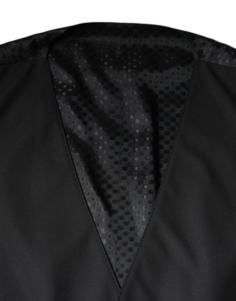 Colete formal de lã preto Dolce & Gabbana