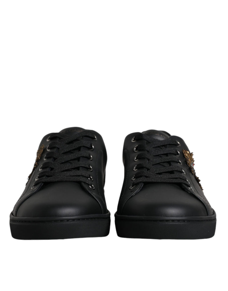 Tênis masculino London Sacred Heart preto Dolce & Gabbana