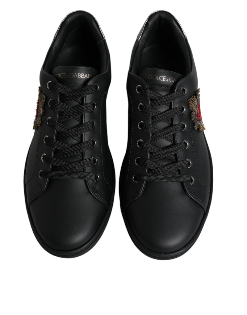 Tênis masculino London Sacred Heart preto Dolce & Gabbana