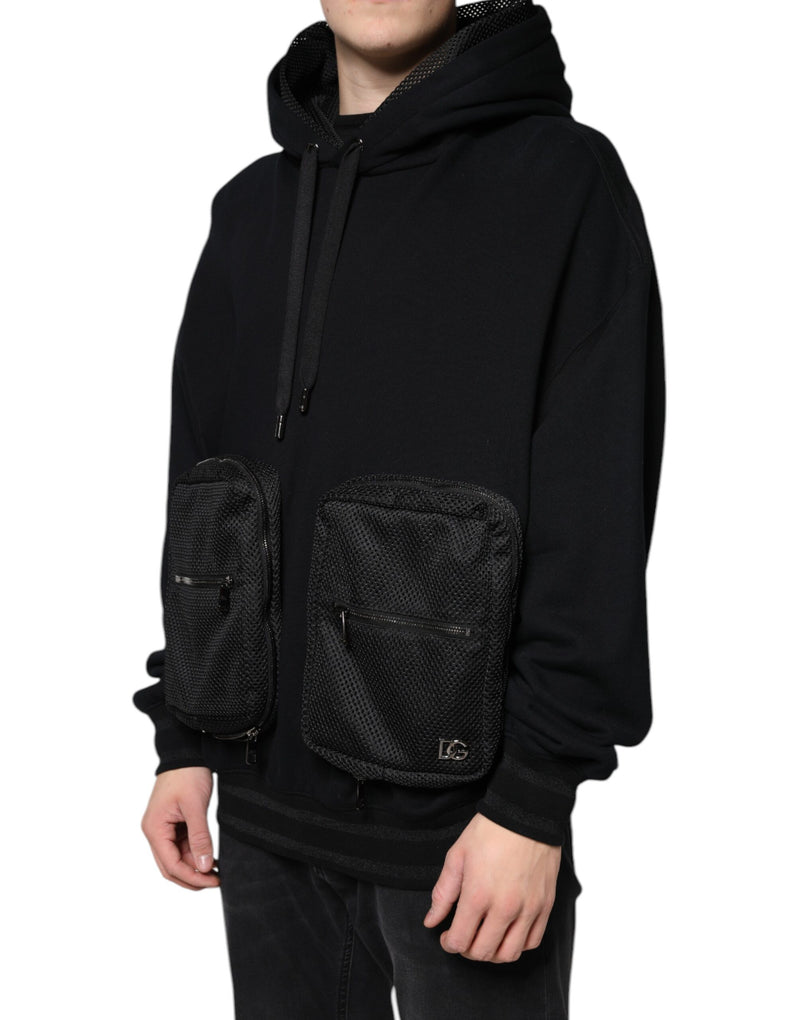 Moletom masculino com capuz preto Dolce & Gabbana