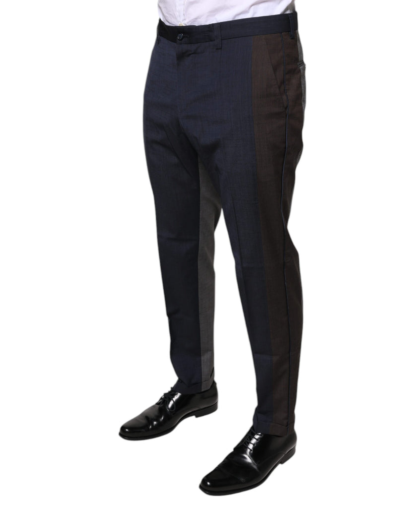 Calça social preta de algodão e lã Dolce & Gabbana