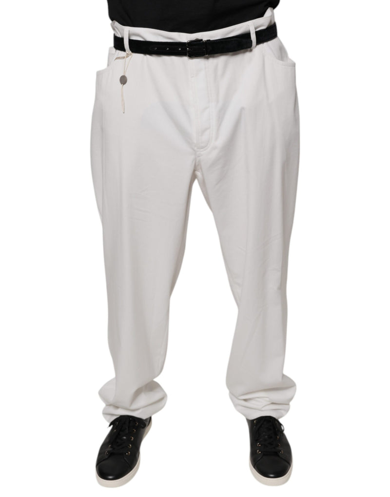 Pantalones tapered blancos de algodón para hombre de Brunello Cucinelli