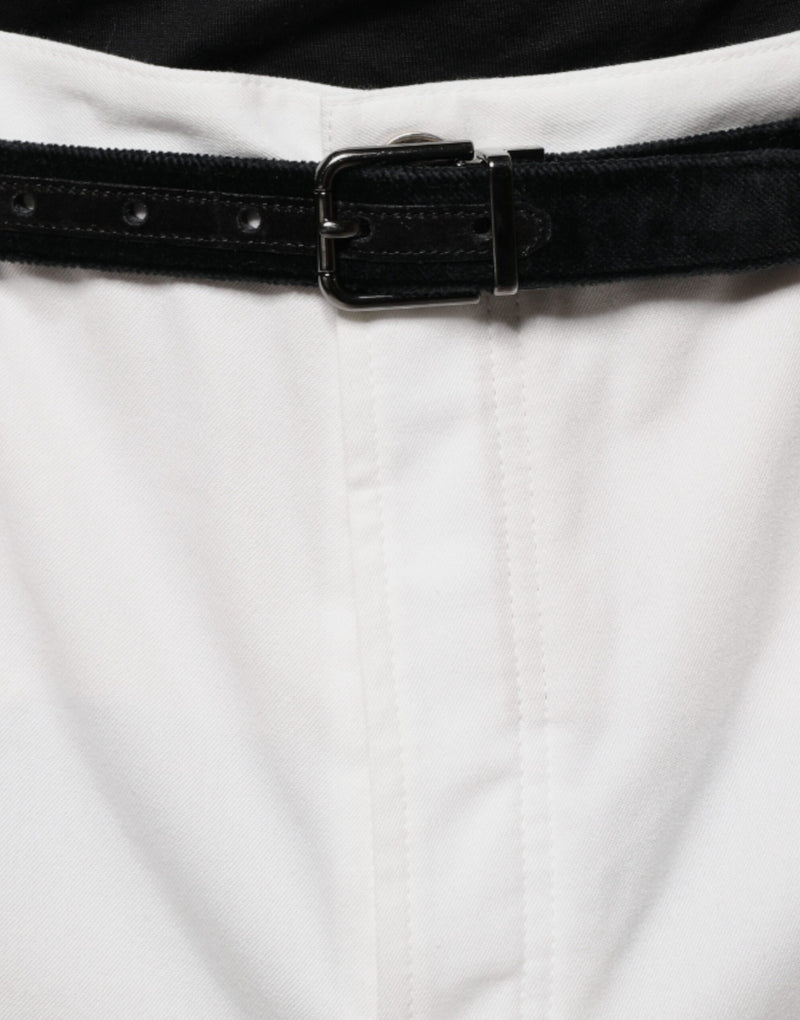 Pantalones tapered blancos de algodón para hombre de Brunello Cucinelli