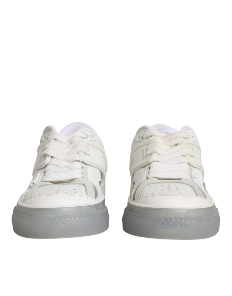 Baskets CUSTOM 2.Zero blanches à logo DG Dolce & Gabbana