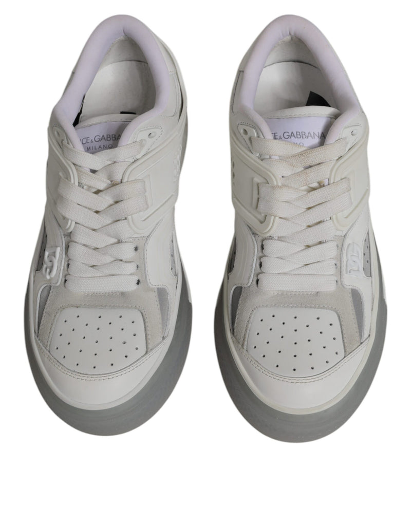 Baskets CUSTOM 2.Zero blanches à logo DG Dolce & Gabbana