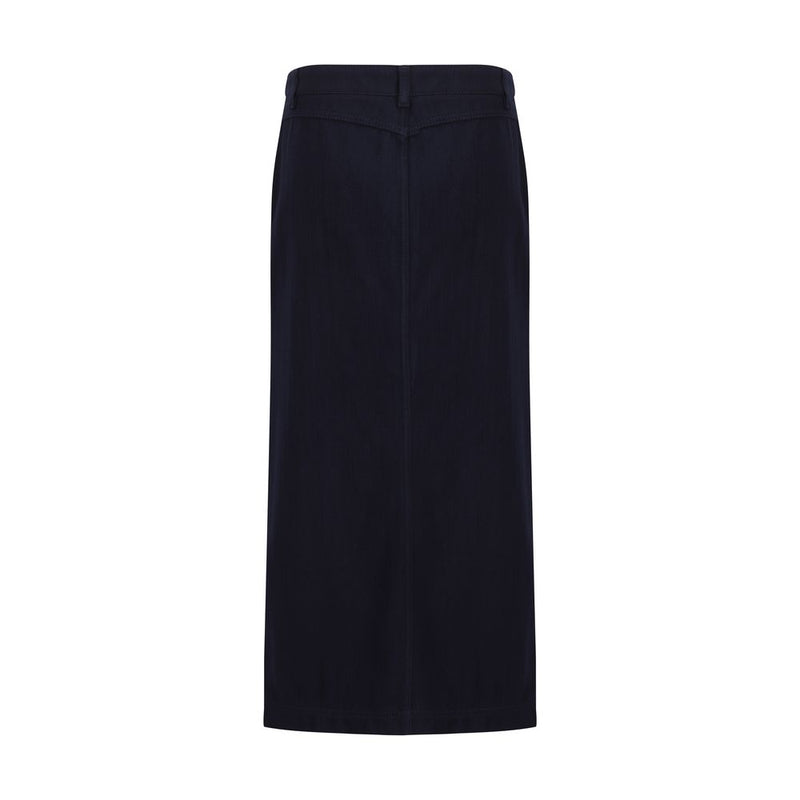 Giorgio Armani Blue Cotton Skirt
